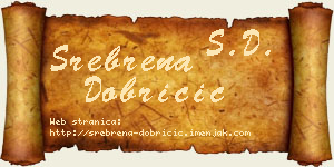 Srebrena Dobričić vizit kartica